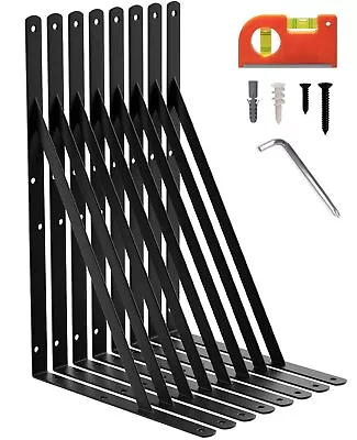 14 Inch Shelf Brackets & Supports Large Wall Brackets For Garage Storage He... • $48.19