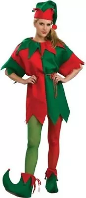$16.99 • Buy New! Rubie's Adult Elf Jester Tights SZ Medium One Red & One Green Leg Stockings
