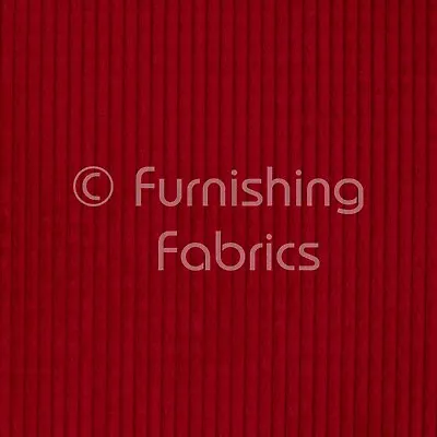 £8.99 • Buy Brick Effect Soft Velvet Jumbo Cord Upholstery Curtains Sofas Fabric Red Vibrant