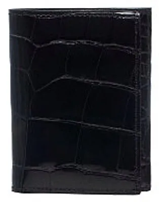 Ferrini Wallet Mens Trifold Alligator Leather Slots ID Window ABTF • $390