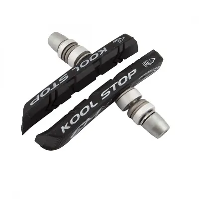 $14.99 • Buy Kool Stop BMX Bike Threaded Brake Pads For V-Brakes (Black) - One Pair