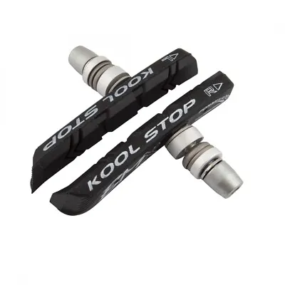 Kool Stop BMX Bike Threaded Brake Pads For V-Brakes (Black) - One Pair • $14.99