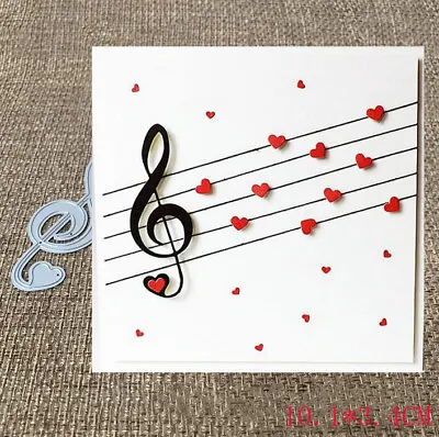 £2.56 • Buy Metal Cutting Dies Die Cute Musical Note Scrapbooking Album DIY Paper Card Craft