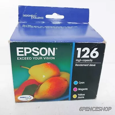 *Imperfect Box* Epson 126 Tri-Color Ink Cartridges T126520  EXP 04/2022 • $12.99