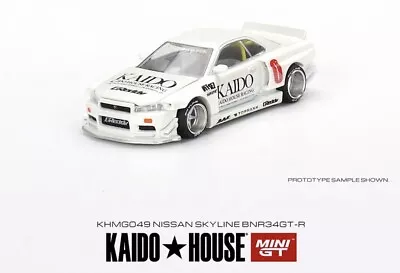 Kaido House X Mini GT 1:64 Nissan Skyline GT-R (R34) Kaido Works V2 (White) • $49.99