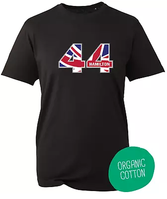 Lewis Hamilton 44 Hamilton Union Flag Logo F1 Car Mens Sizes XS To 6XL • £10.97