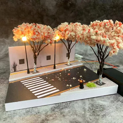 LED Diorama 1:64 Cherry Avenue Corner Model Car Parking Station Display Gifts • $33.16