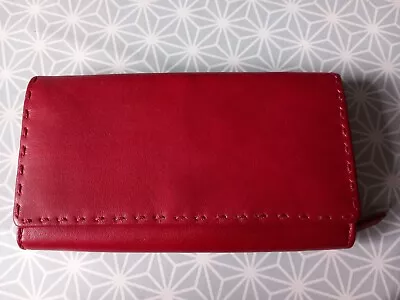 M&S Autograph Leather Purse/Wallet. Red New. 18 Cm X 10cm • £10.75