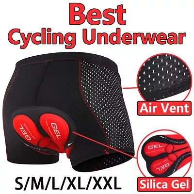 Bike Shorts Cycling Underwear 3D Padded Riding Short Pants Men Bicycle Shorts • $16.68