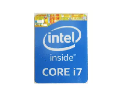 1x CORE I7 Inside Blue Sticker Logo Decal Case Badge 15.5 X 21mm • $2.50