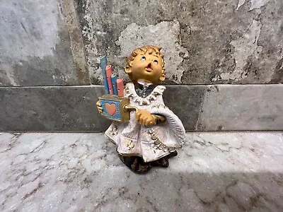 Vintage Fontanini Christmas Choir Boy Figurine Barrel Crank Organ Italy 1987 • $13.99