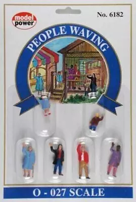 People Waving - 0/027 Scale Figures - By Model Power #6182 • $7.89