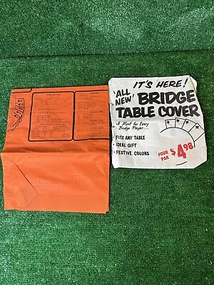 Vintage Bridge Card Game Table Cover Lot Of 3 • $50.57