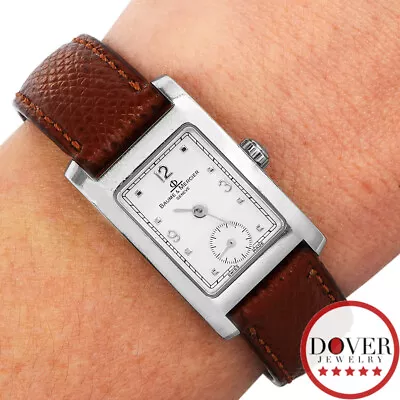 Baume & Mercier Hampton Stainless Steel MV045139 20mm Ladies Quartz Watch NR • $42