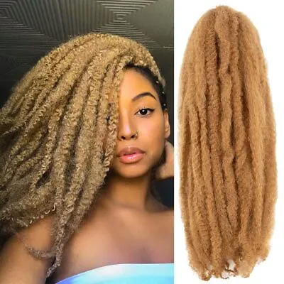 Honey Brown Marley Hair Afro Twist Hair Kinky Straight Braiding Hair Extensions • $8.36