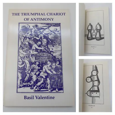 1992 The TRIUMPHAL CHARIOT Of ANTIMONY By Basil Valentine ALCHEMY Occult PLATES • £39
