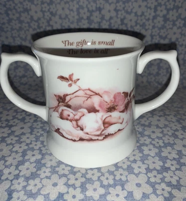 £1.99 • Buy Past Times Double Handled Fine Bone China Drinking Mug / Cup - VGC.     #A1