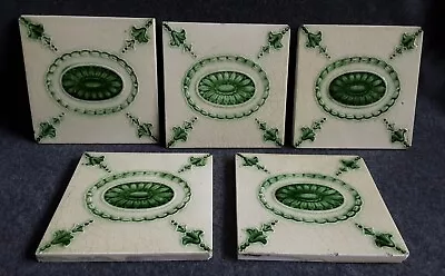 5 Stunning Art Nouveau Fireplace Tiles T & R Boote • $55.95