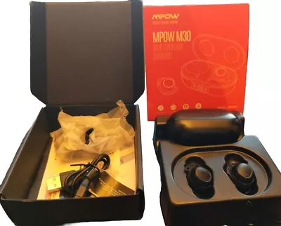 MPOW M30 Bluetooth True Wireless Headphone Earbuds Touch Control Waterproof • £20