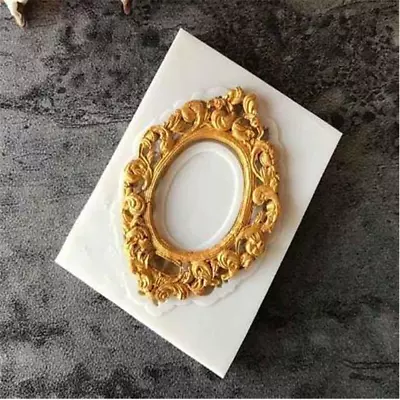 £5.49 • Buy Small Frame RELIEF Wedding Fondant Mould Cake Decorating Mold Bakeware M293