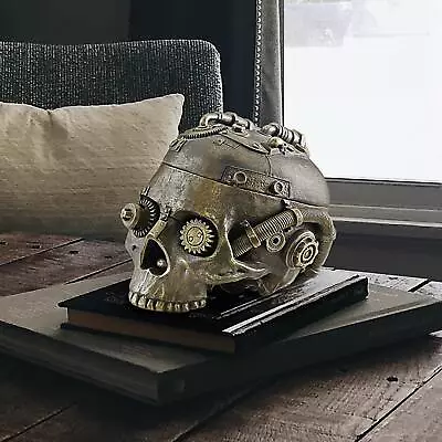 Design Toscano Steampunk Skull Containment Vessel • $42.90