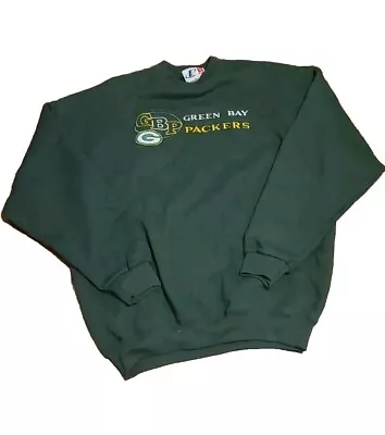 Vintage Logo Athletic Green Bay Packers NFL Football Crewneck Sweatshirt XL • $25