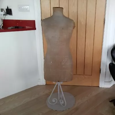 £89 • Buy ANTIQUE STOCKMAN ?? DRESSMAKERS MANNEQUIN SHOP DISPLAY DUMMY.+ Later Metal Stand