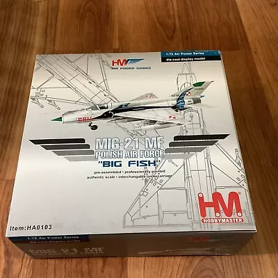 Hm Hobby Master Ha 0103 Mig-21 Mf Polish Air Force Big Fish Airplane Nib 1/72 • $159.99