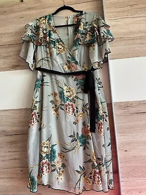 Bnwt Ladies Beautiful Mylee Class Summer Dress Wrap Style Size 12 • £19.99