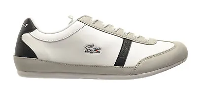 Lacoste Misano Sport SCY SPJ Big Kids Shoes White-Black 7-29spj0111-147 • £55.39