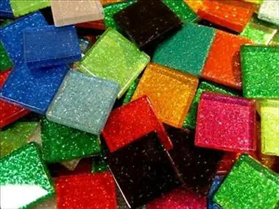 Glitter Tiles 20mm (Multiple Colours) • £5.95