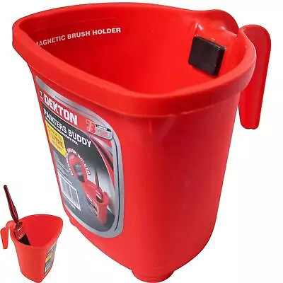 £5.79 • Buy Dekton Painters Buddy Decorate Paint Caddy Bucket Magnetic Brush Holder 1L