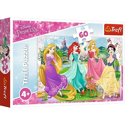 £7.49 • Buy Trefl 60 Piece Kids Girls Disney Favourite Princesses Pieces Floor Jigsaw Puzzle