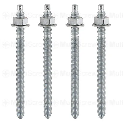 £2.82 • Buy Chemical Resin Anchor Fixing Studs Threaded Rod/nuts/washers M8,m10,m12,m16,m20