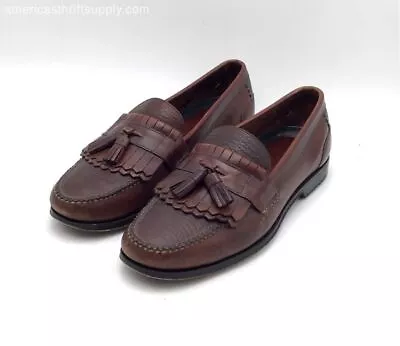 H.S. Trask Women's H3251 Brown Leather Casual Slip On Loafer Flats - Size 12M • $9.99