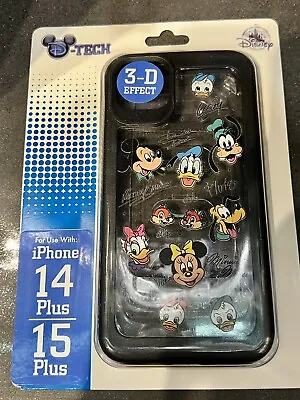 DISNEY PARKS Fab 5 Character Autograph Mickey Minnie IPHONE 14/15 Plus CASE New • $49.95