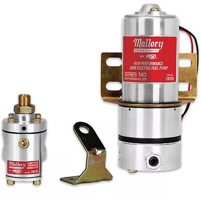 Mallory High Pressure Electric Fuel Pump Model 140 W/Mounting Hardware 4-12-psi • $539.95