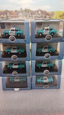 £5.49 • Buy 1x Oxford Diecast Ford Anglia Police Car  1/76 Scale 76105003 New Boxed,