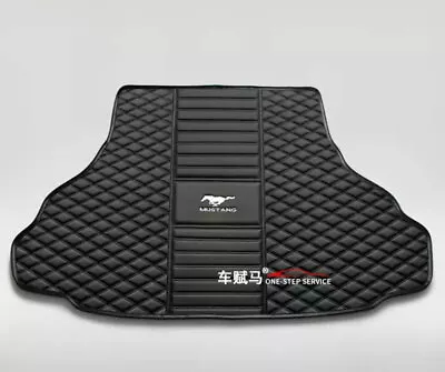 Car Trunk Mats For Ford Mustang 2005-2023 Custom Auto Rear Carpets Waterproof • $38.53