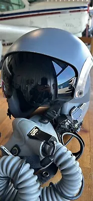 Used Fighter Pilot Gentex HGU55 Flight Helmet  (MBU5/P (SCOTT) With Coms/ Bag/ • $1500
