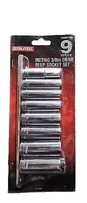 Ultra Steel 9 Piece Metric 3/8in Drive Deep Socket Set • $12.99