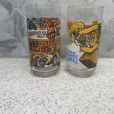 1981 The Great Muppet Caper McDonald’s Glasses Sent Of 2 • $12