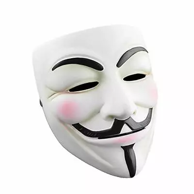 $9.99 • Buy Halloween Masks V For Vendetta Mask, White Guy Fawkes For Halloween Costume