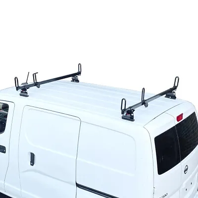 Heavy Duty 2 Bar Black GFY Ladder Roof Rack System Fits: Nissan NV200 2013-on • $142.22