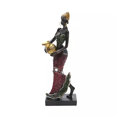 African Women Sculpture Lady Figurine Statue Decor Women Figure Girls  • $20.69