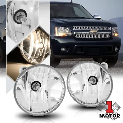 Crystal Lens Fog Light Lamp For 07-14 Suburban/Tahoe 1500 15-19 Silverado/Sierra • $18.02