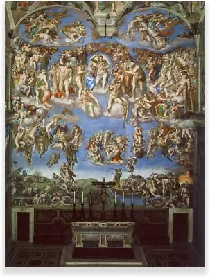 The Last Judgment Painting - Michelangelo Canvas Wall Art - Renaissance Prints • $14.90