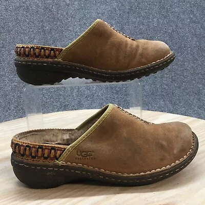 UGG Shoes Womens 6 Kohala Clog Brown Suede Sheepskin Comfort Closed Toe 5177 • $16.24