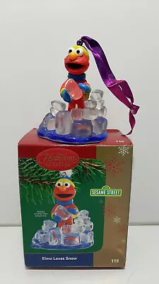 Sesame Street - Elmo Loves Snow 2004 Carlton Cards Christmas Ornament • $13.99