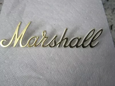 MARSHALL LOGO MARK Vintage Type Amplifier Small Gold 150mm X 40mm LOGO00008  New • $30